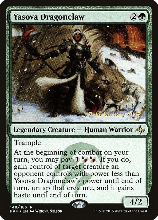 Yasova Dragonclaw 148 card from Prerelease Cards