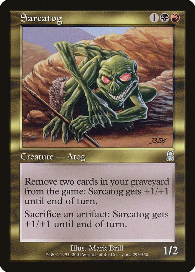 Sarcatog 293 card from Odyssey