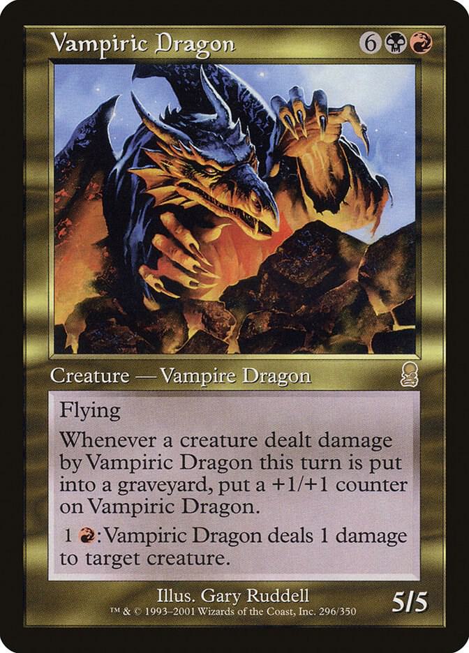 Vampiric Dragon 296 card from Odyssey