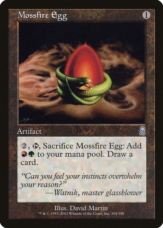 Mossfire Egg 304 card from Odyssey