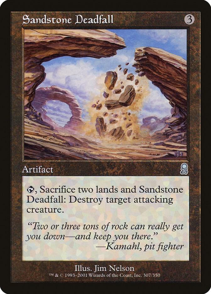 Sandstone Deadfall 307 card from Odyssey