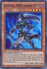 Elemental HERO Shadow Mist SDHS-EN001 card from Structure Deck: HERO Strike