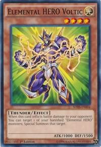 Elemental HERO Voltic SDHS-EN004 card from Structure Deck: HERO Strike