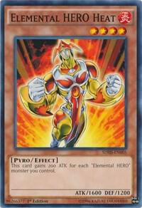 Elemental HERO Heat SDHS-EN005 card from Structure Deck: HERO Strike