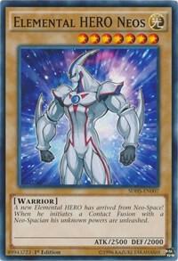 Elemental HERO Neos SDHS-EN007 card from Structure Deck: HERO Strike