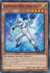 Elemental HERO Neos Alius SDHS-EN008 card from Structure Deck: HERO Strike