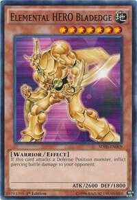 Elemental HERO Bladedge SDHS-EN009 card from Structure Deck: HERO Strike