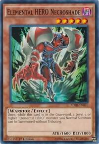 Elemental HERO Necroshade SDHS-EN010 card from Structure Deck: HERO Strike