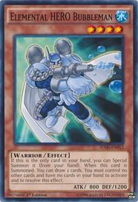 Elemental HERO Bubbleman SDHS-EN012 card from Structure Deck: HERO Strike