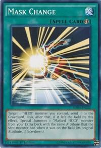 Mask Change SDHS-EN022 card from Structure Deck: HERO Strike
