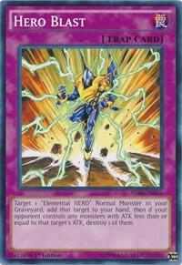 Hero Blast SDHS-EN036 card from Structure Deck: HERO Strike