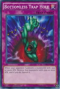 Bottomless Trap Hole SDHS-EN038 card from Structure Deck: HERO Strike