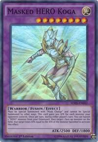Masked HERO Koga SDHS-EN042 card from Structure Deck: HERO Strike