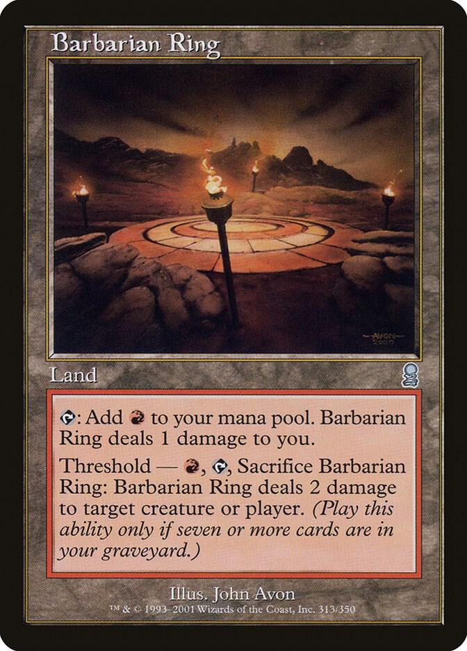 Barbarian Ring 313 card from Odyssey
