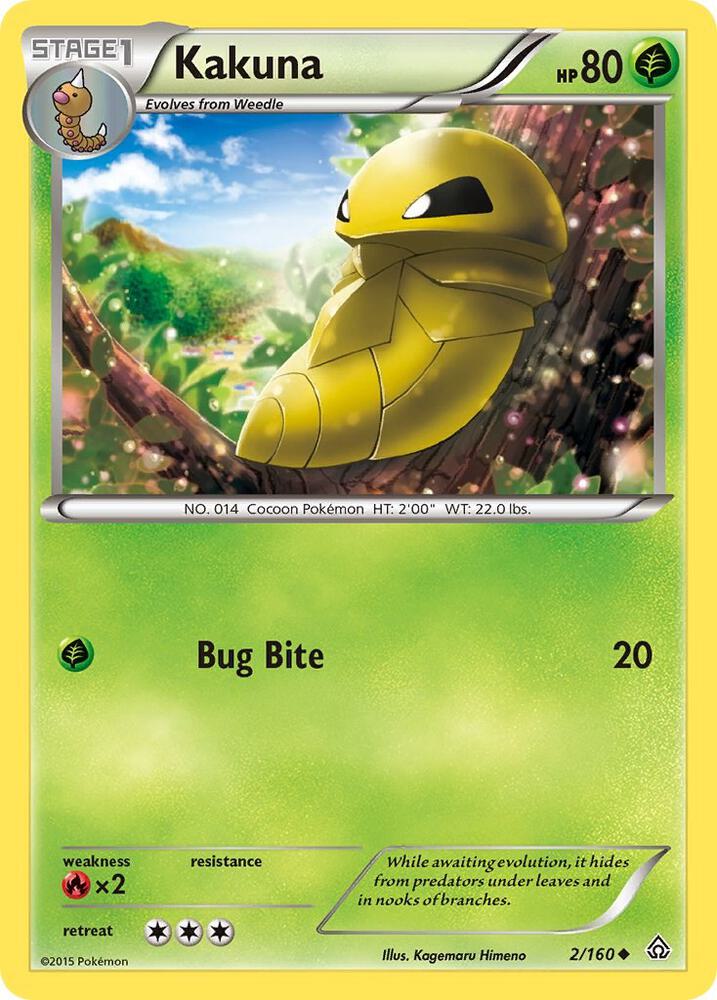 Kakuna 2/160 card from XY - Primal Clash