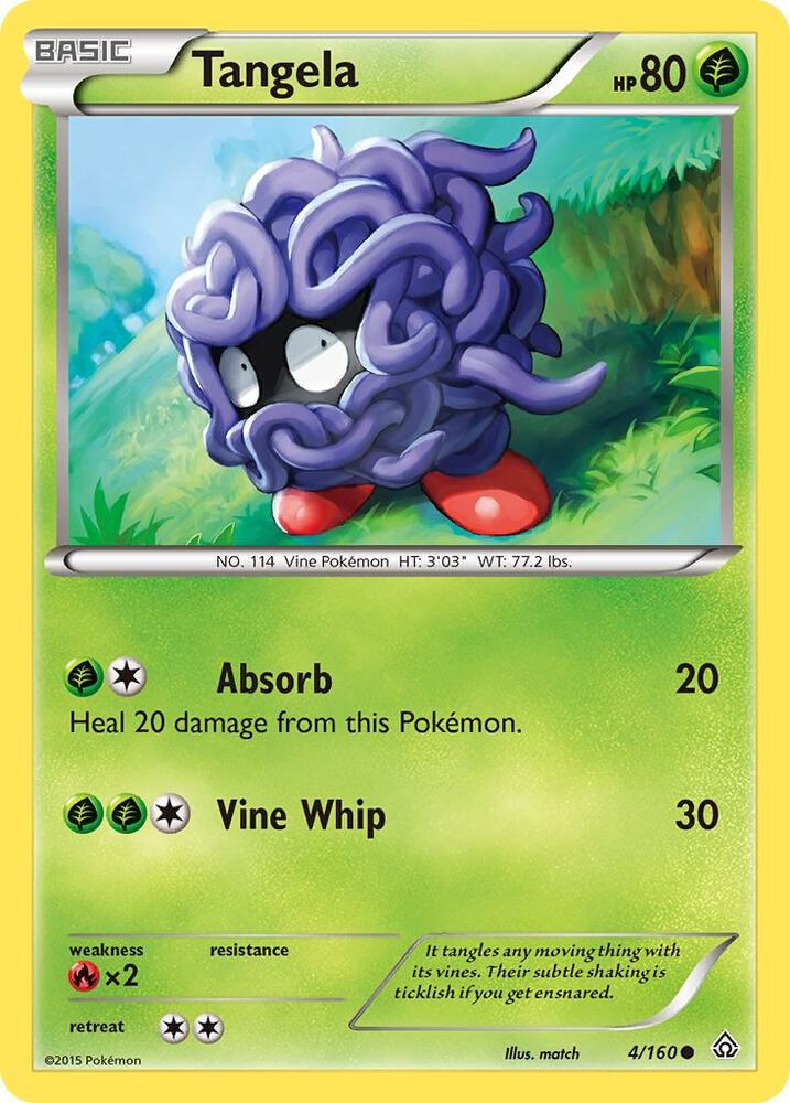 Tangela 4/160 card from XY - Primal Clash
