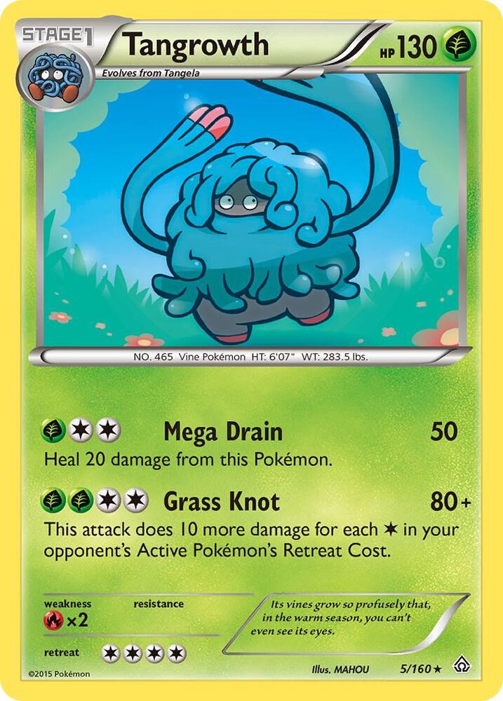 Tangrowth 5/160 card from XY - Primal Clash