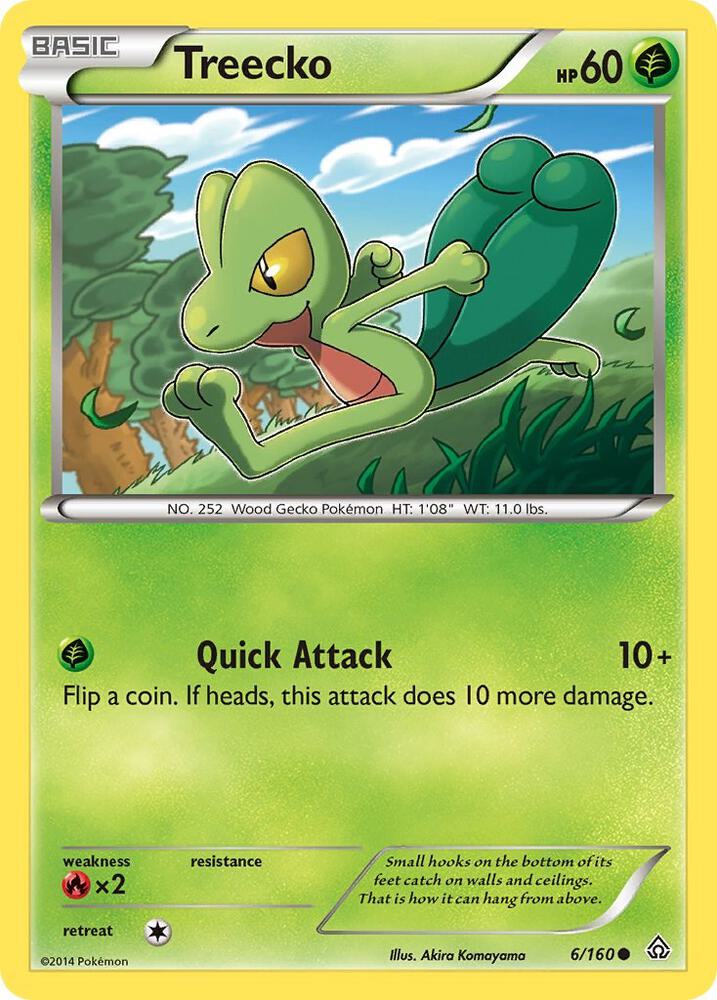 Treecko 6/160 card from XY - Primal Clash