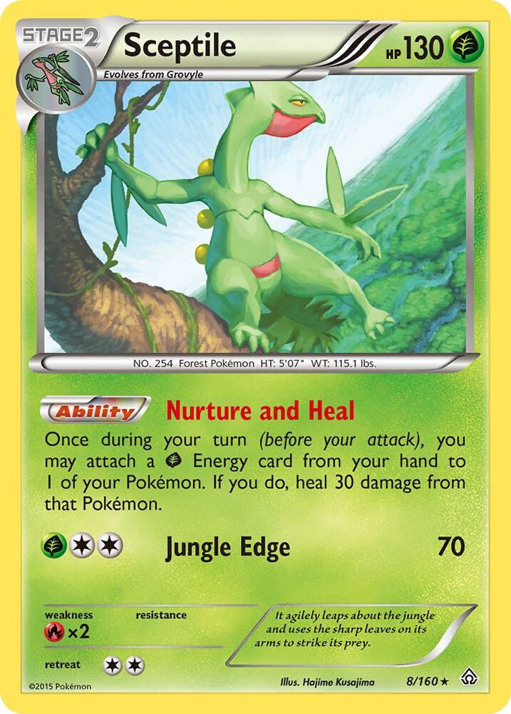 Sceptile 8/160 card from XY - Primal Clash