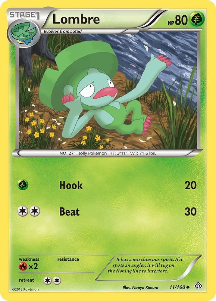 Lombre 11/160 card from XY - Primal Clash