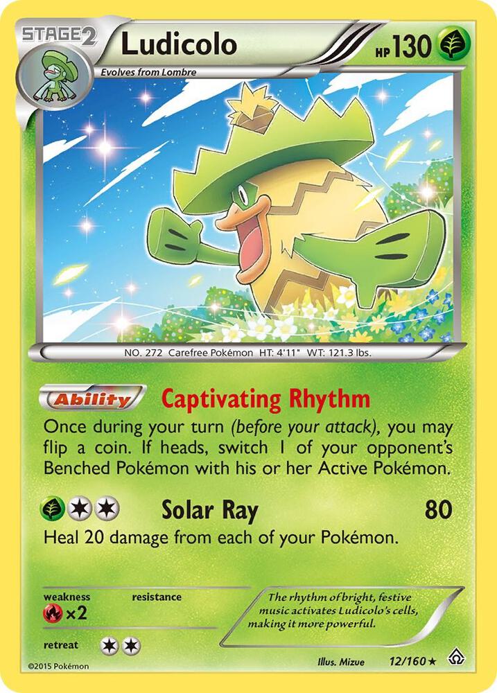 Ludicolo 12/160 card from XY - Primal Clash