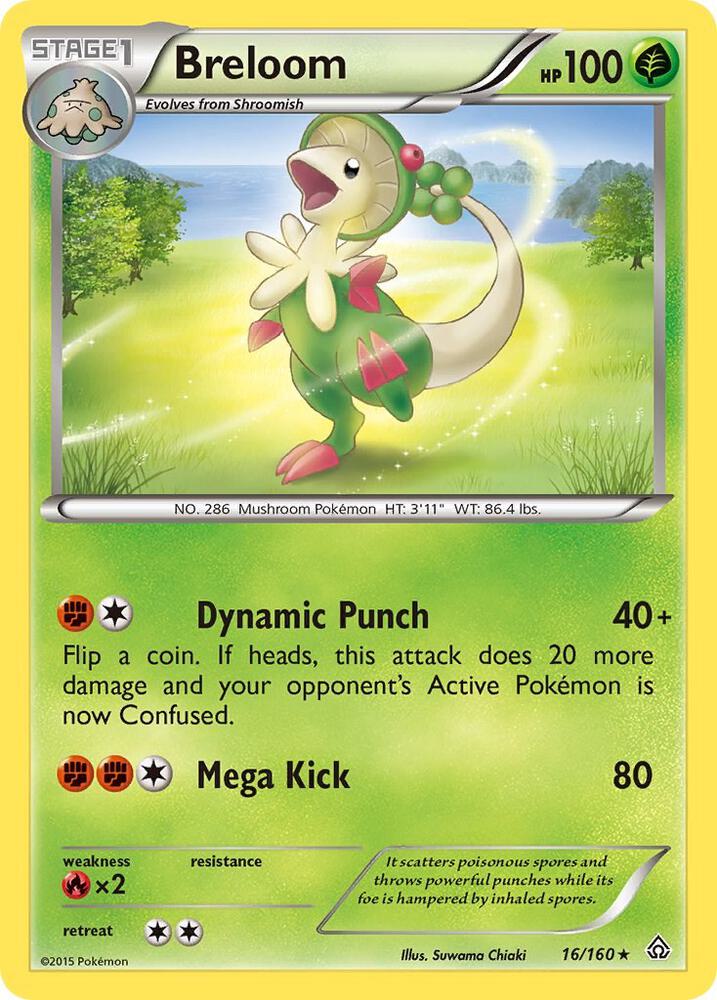 Breloom 16/160 card from XY - Primal Clash