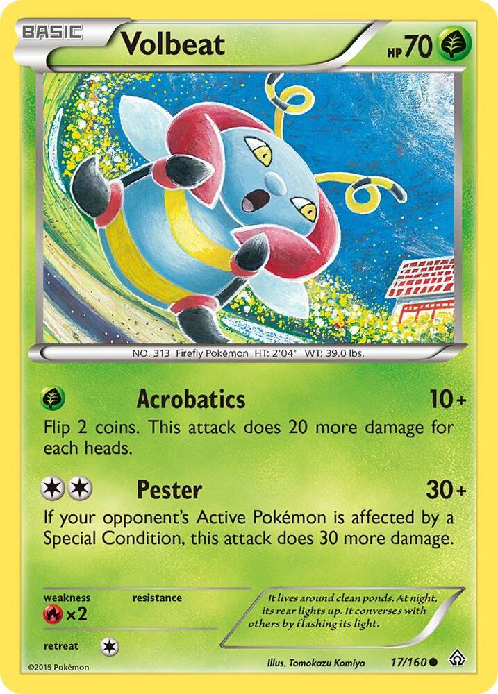 Volbeat 17/160 card from XY - Primal Clash