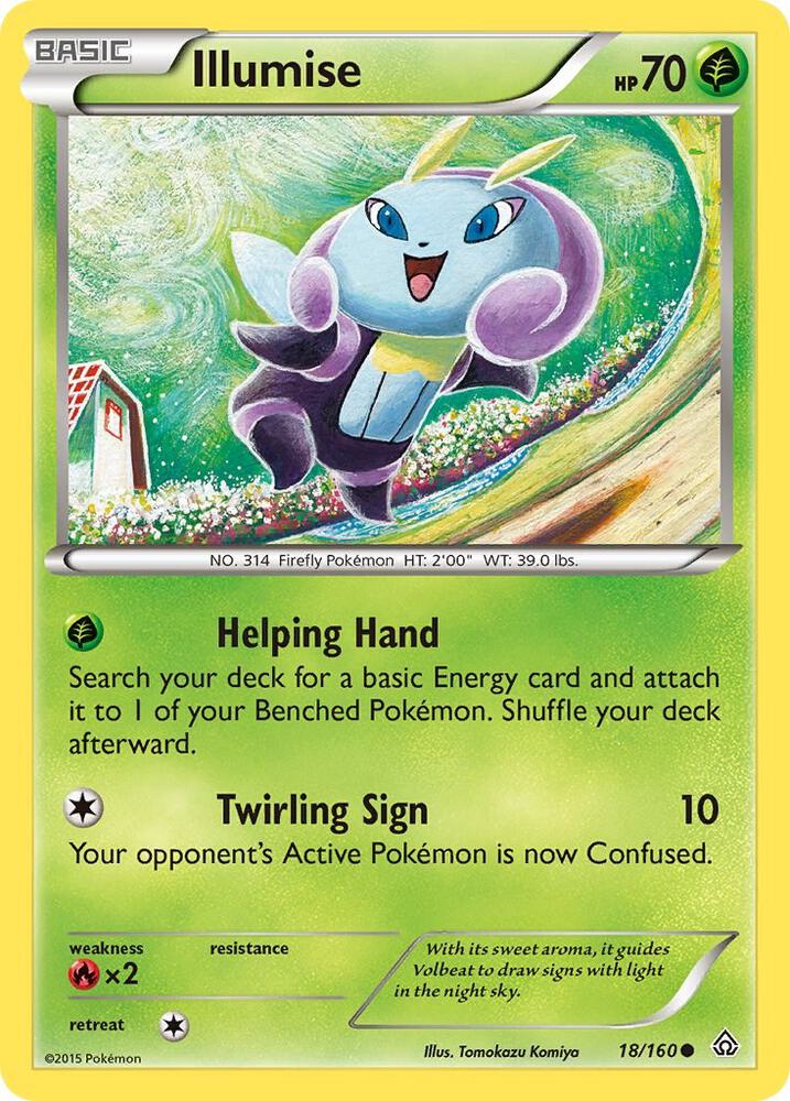 Illumise 18/160 card from XY - Primal Clash