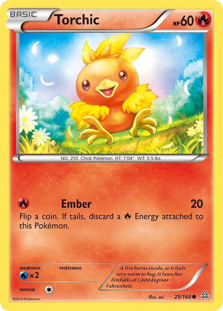Torchic 25/160 card from XY - Primal Clash