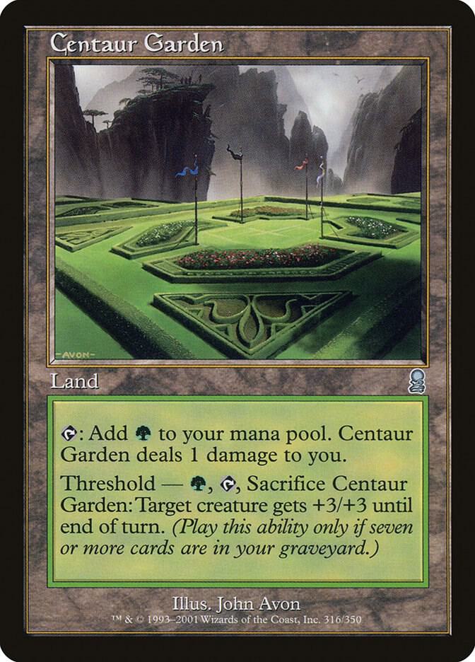 Centaur Garden 316 card from Odyssey