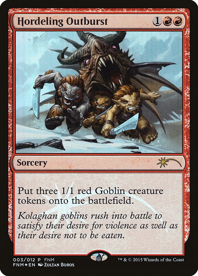 Hordeling Outburst 3 card from FNM Promos