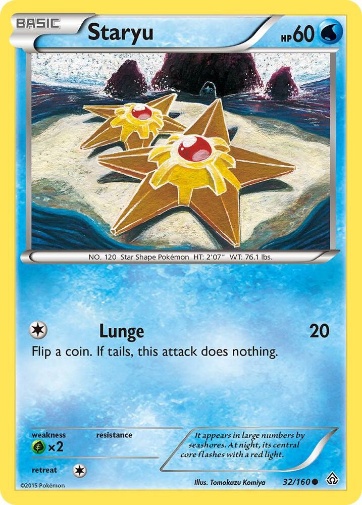 Staryu 32/160 card from XY - Primal Clash