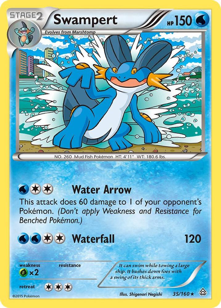 Swampert 35/160 card from XY - Primal Clash