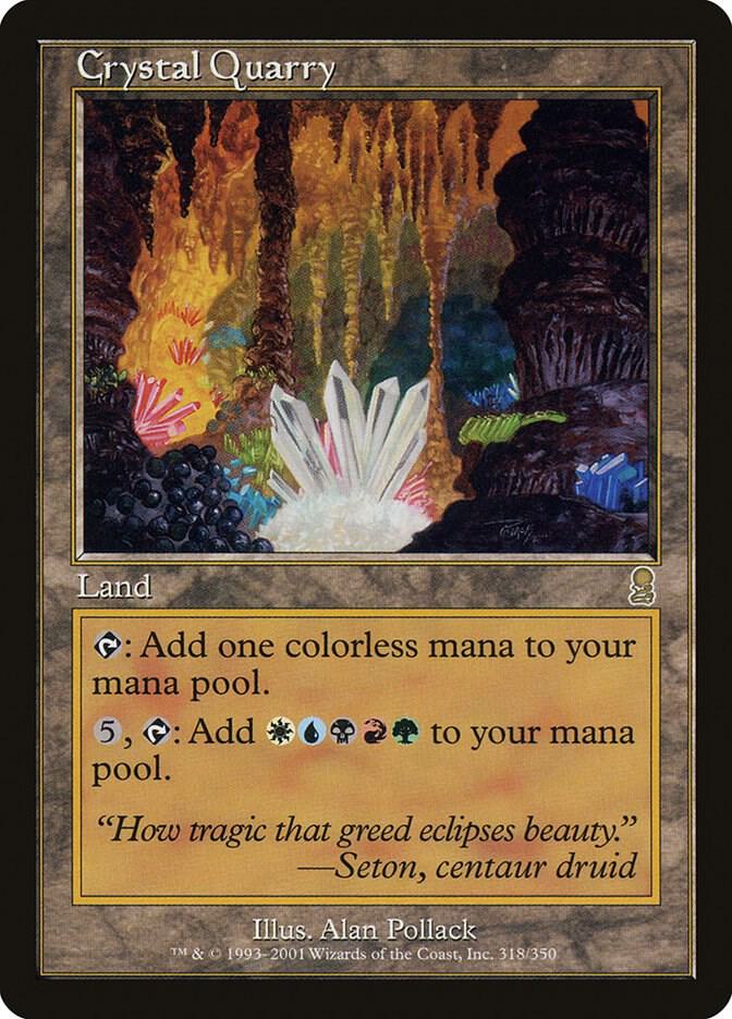 Crystal Quarry 318 card from Odyssey
