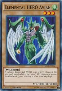 Elemental HERO Avian SDHS-EN006 card from Structure Deck: HERO Strike