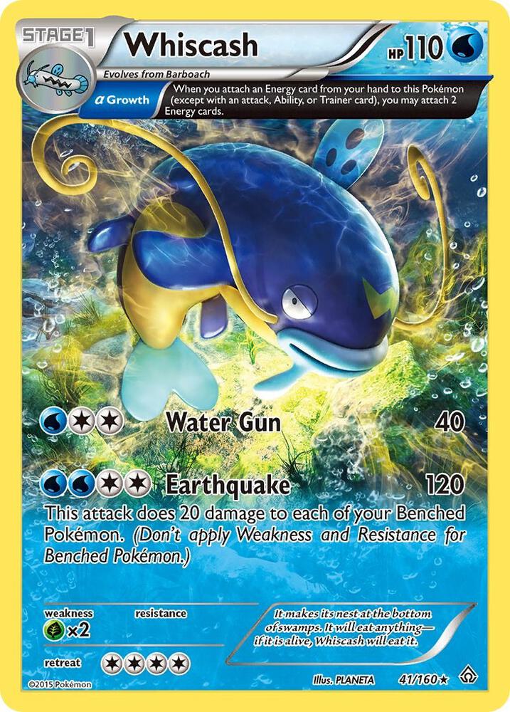 Whiscash (Alpha) 41/160 card from XY - Primal Clash