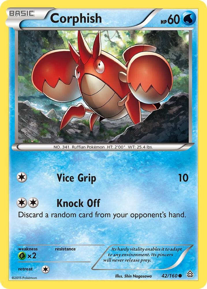Corphish 42/160 card from XY - Primal Clash