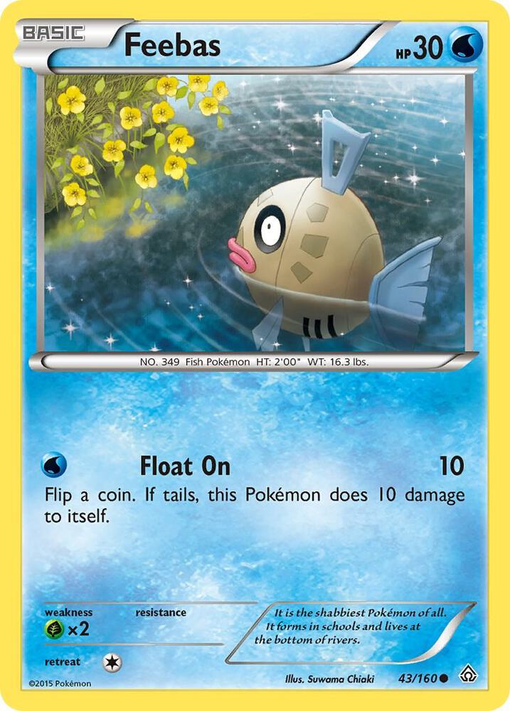 Feebas 43/160 card from XY - Primal Clash