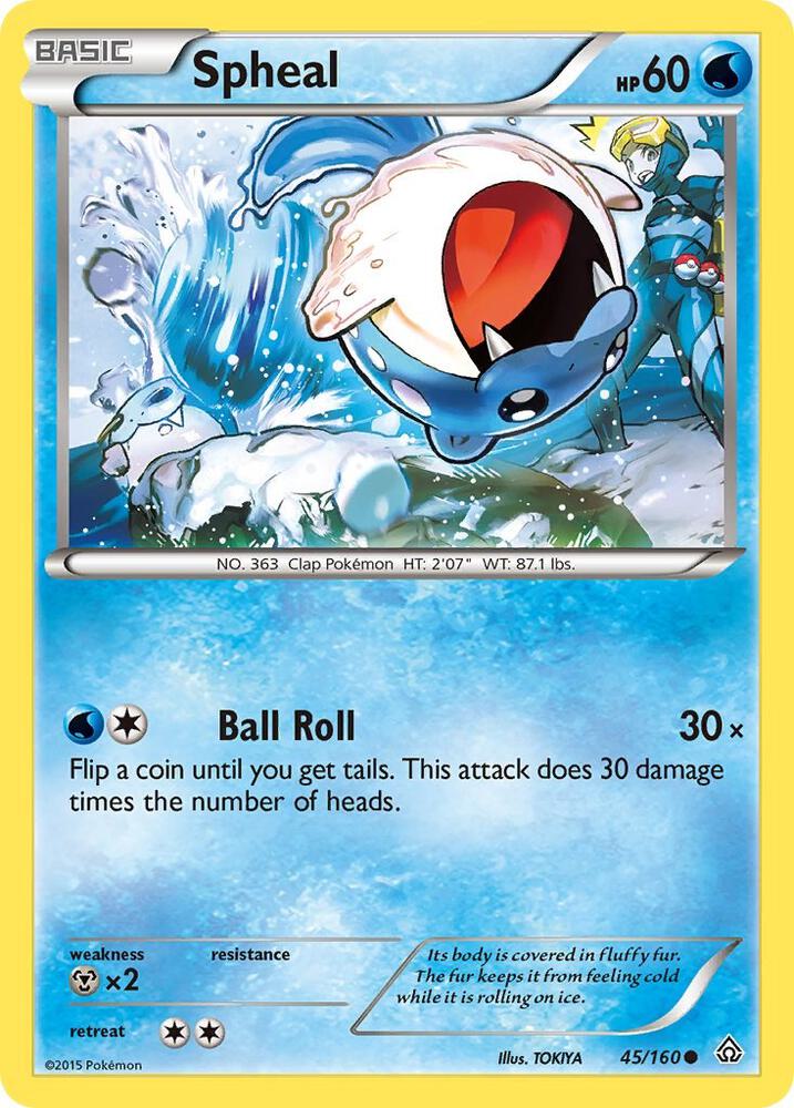 Spheal (45) 45/160 card from XY - Primal Clash