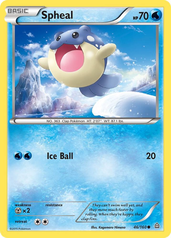 Spheal (46) 46/160 card from XY - Primal Clash