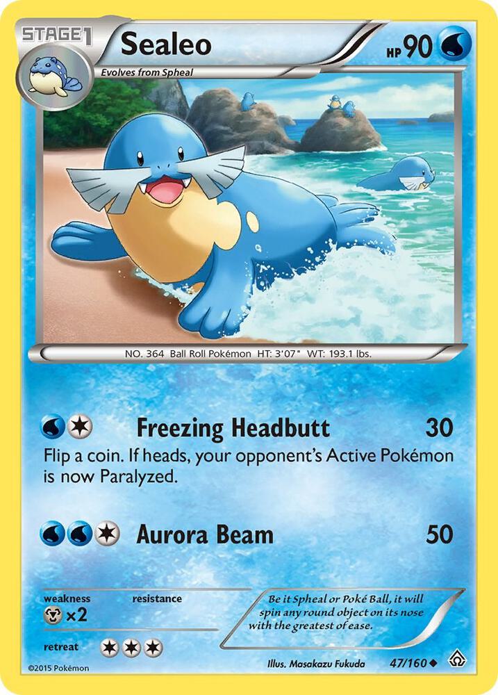 Sealeo 47/160 card from XY - Primal Clash