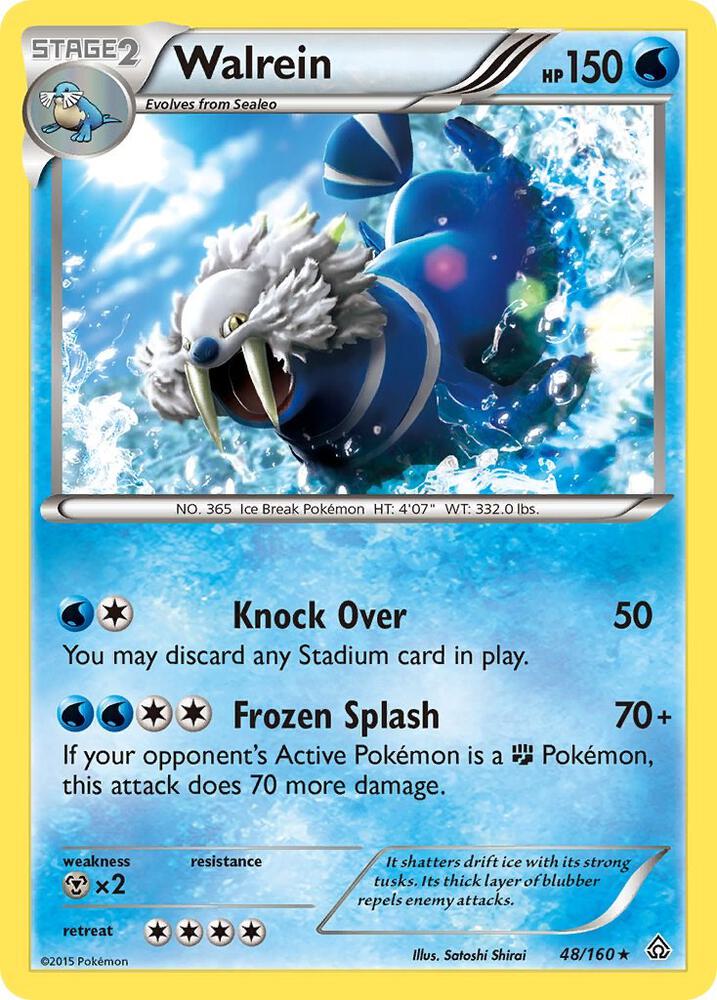Walrein 48/160 card from XY - Primal Clash