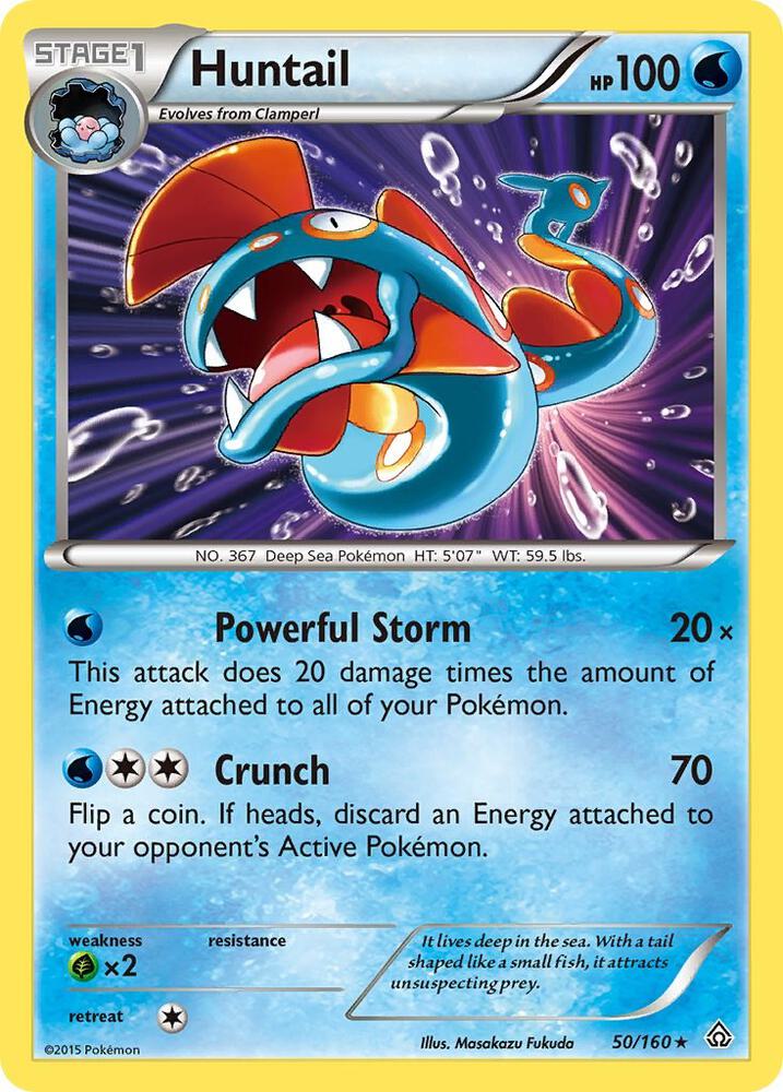 Huntail 50/160 card from XY - Primal Clash