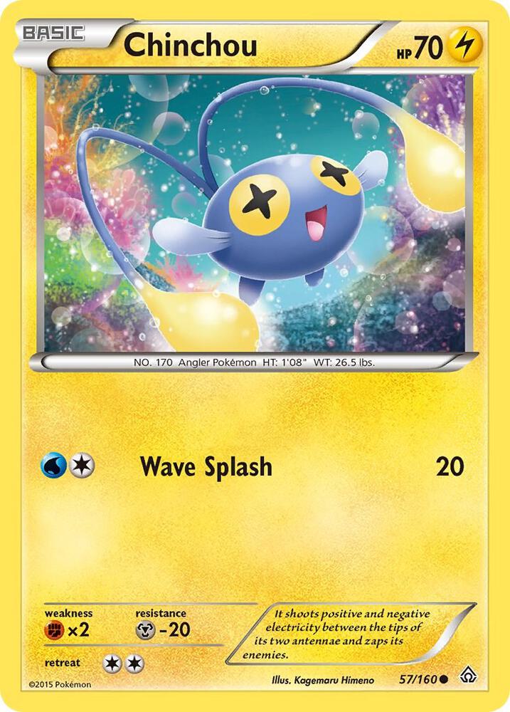 Chinchou 57/160 card from XY - Primal Clash