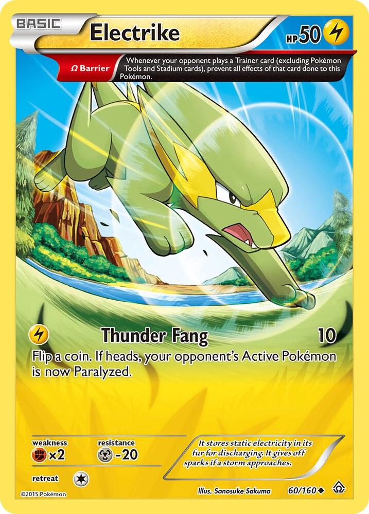 Electrike (Omega) 60/160 card from XY - Primal Clash