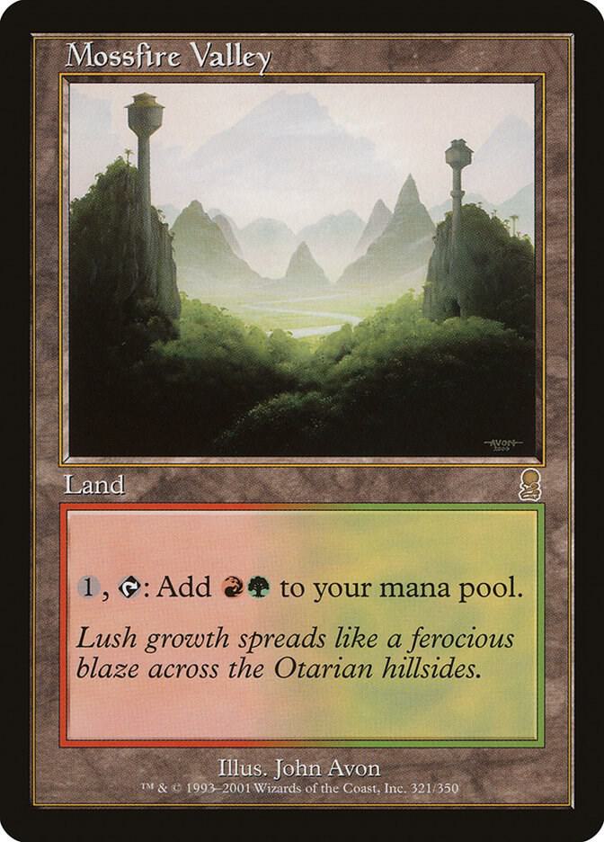 Mossfire Valley 321 card from Odyssey