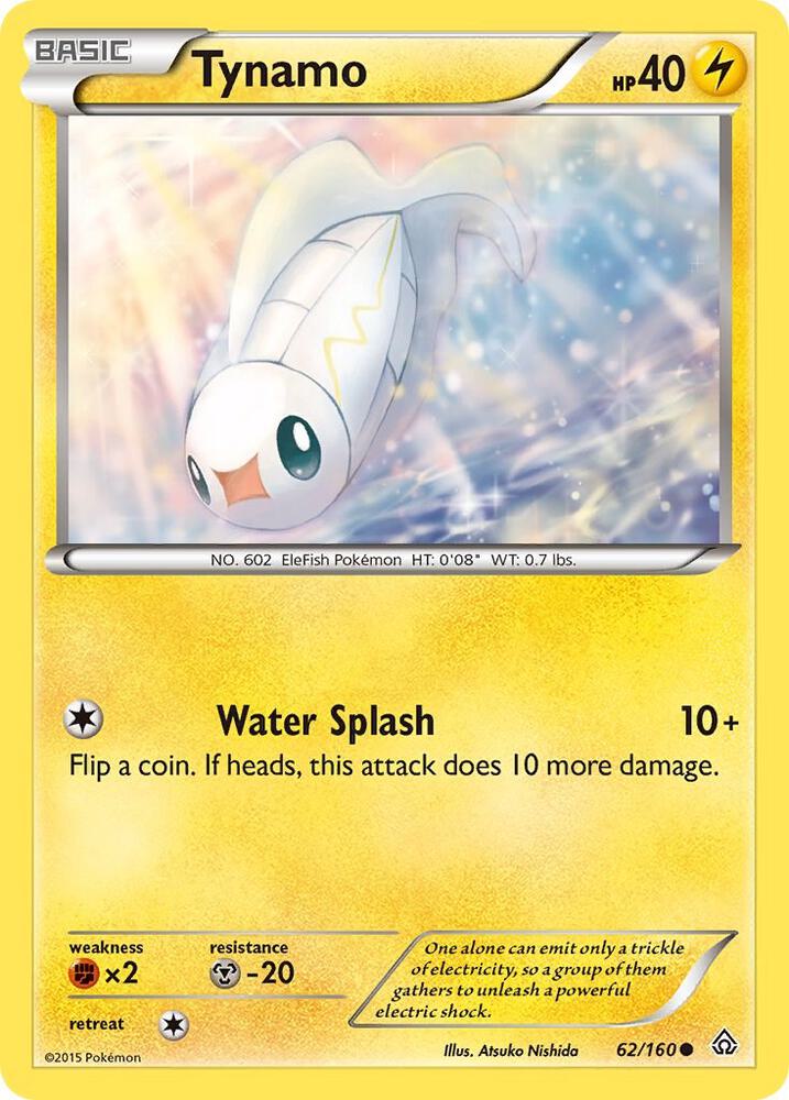 Tynamo 62/160 card from XY - Primal Clash