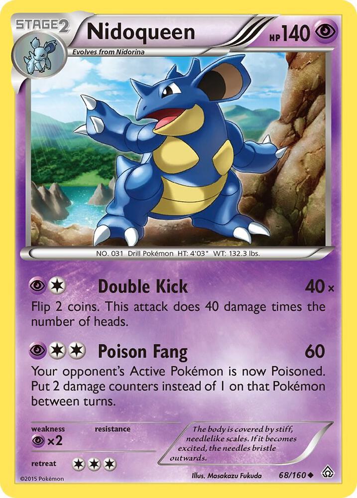 Nidoqueen 68/160 card from XY - Primal Clash