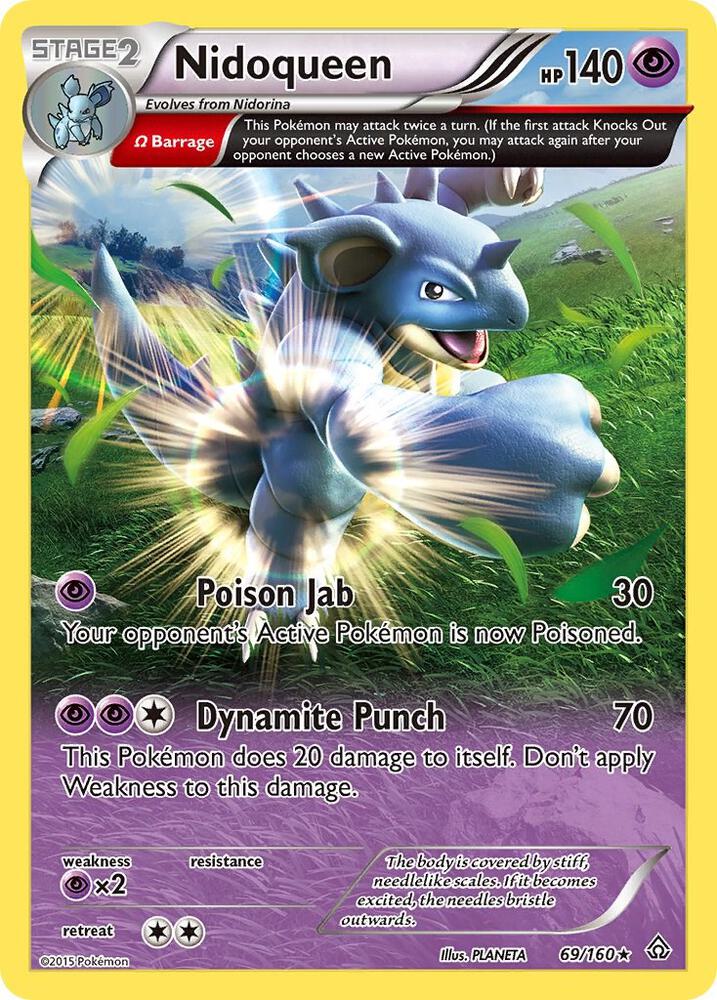 Nidoqueen (Omega) 69/160 card from XY - Primal Clash