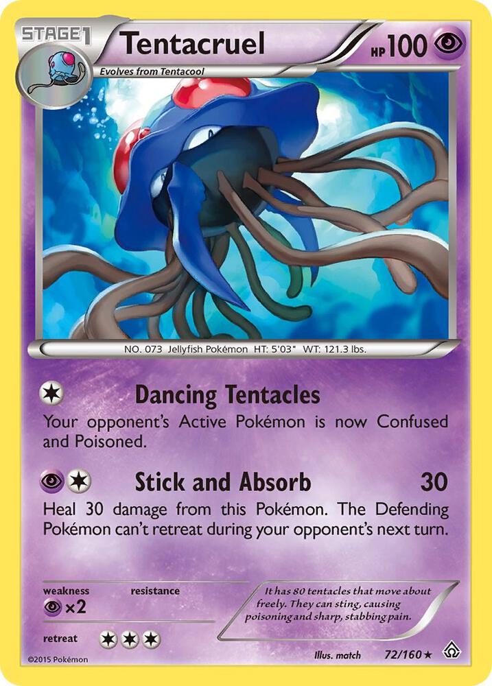 Tentacruel 72/160 card from XY - Primal Clash
